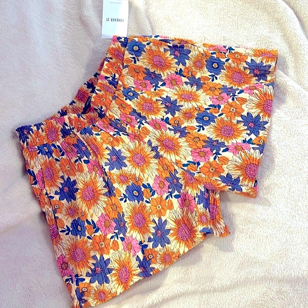 Floral Forever 21 shorts